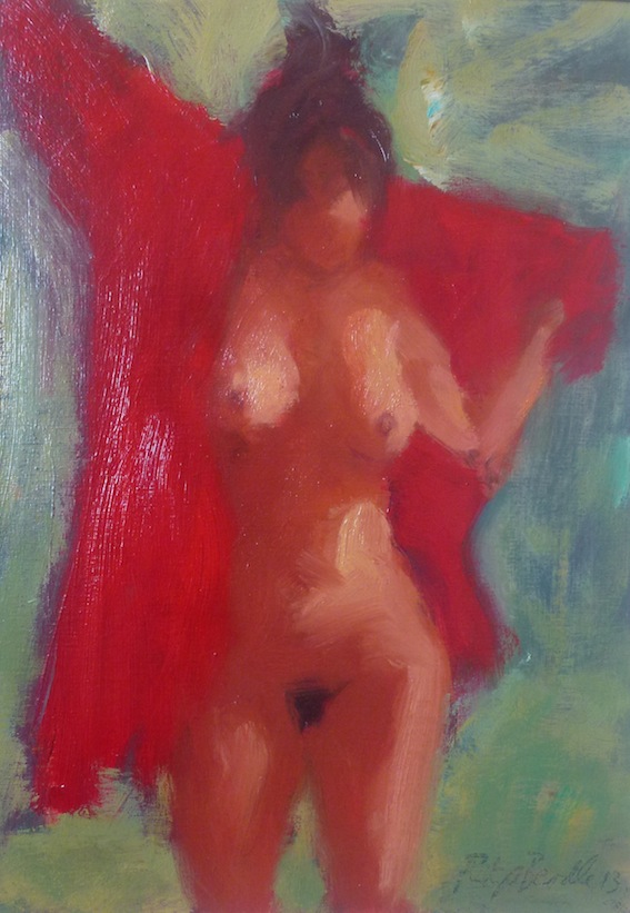 Philip Beadle |Red-Dressing Gown | Philip Beadle | McAtamney Gallery | Geraldine NZ