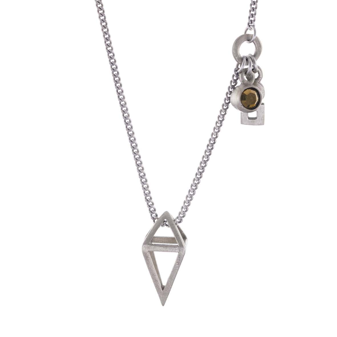 Hayley Inder Design - Sterling Silver  |Jewellery-Necklace-Geometric-Pendant-with-Charms- 708  |McAtamney Gallery and Design Store