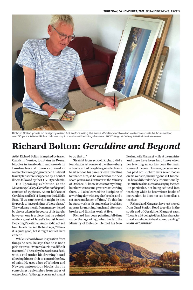 Richard Bolton -Geraldine News