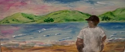 Jennifer Harrison | Boy at Lake | McATamney Gallery and Design Store | Geraldine NZ 